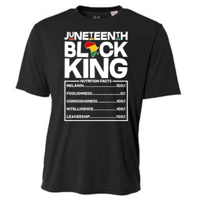 Juneteenth Black King Nutrition Facts Cooling Performance Crew T-Shirt