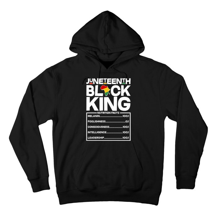 Juneteenth Black King Nutrition Facts Hoodie