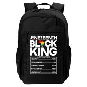 Juneteenth Black King Nutrition Facts Daily Commute Backpack