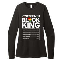 Juneteenth Black King Nutrition Facts Womens CVC Long Sleeve Shirt