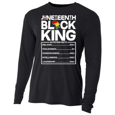 Juneteenth Black King Nutrition Facts Cooling Performance Long Sleeve Crew