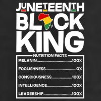 Juneteenth Black King Nutrition Facts 25L Jumbo Tote