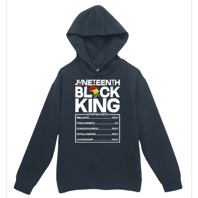 Juneteenth Black King Nutrition Facts Urban Pullover Hoodie