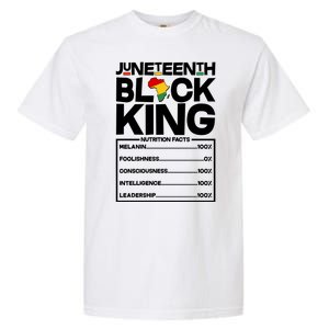 Juneteenth Black King Nutrition Facts Garment-Dyed Heavyweight T-Shirt