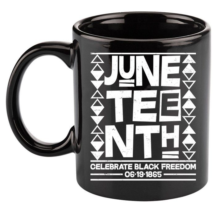Juneteenth Celebrate Black Freedom 06-19-1865 11oz C Handle Ceramic Mug