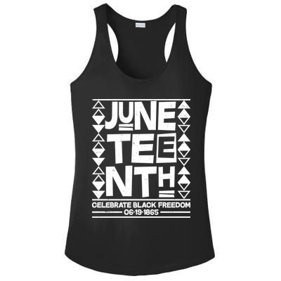 Juneteenth Celebrate Black Freedom 06-19-1865 Ladies PosiCharge Competitor Racerback Tank