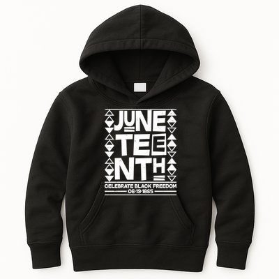 Juneteenth Celebrate Black Freedom 06-19-1865 Kids Hoodie