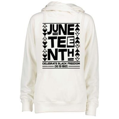 Juneteenth Celebrate Black Freedom 06-19-1865 Womens Funnel Neck Pullover Hood