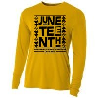 Juneteenth Celebrate Black Freedom 06-19-1865 Cooling Performance Long Sleeve Crew