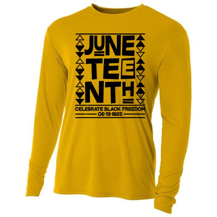 Juneteenth Celebrate Black Freedom 06-19-1865 Cooling Performance Long Sleeve Crew