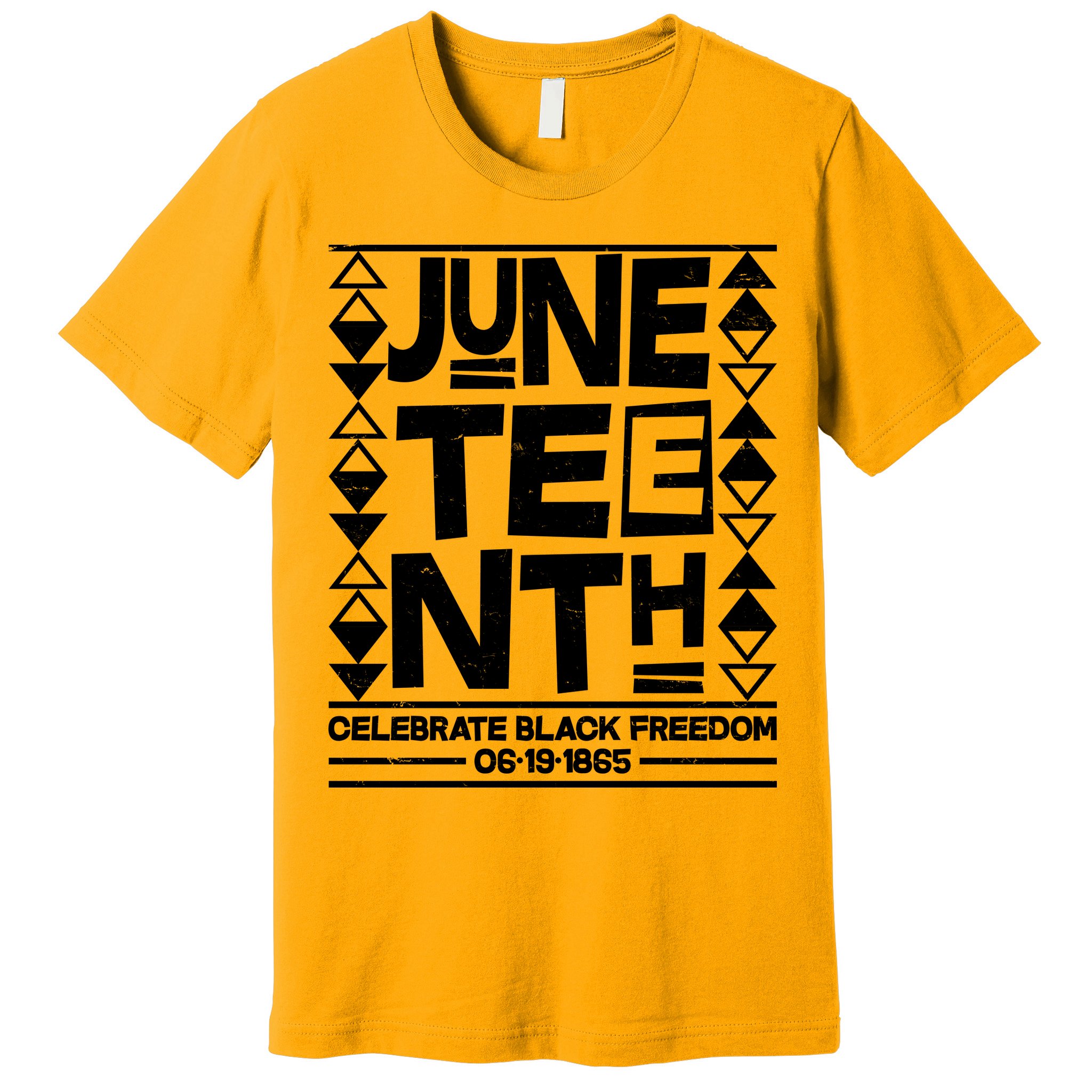 Juneteenth Celebrate Black Freedom 06-19-1865 Premium T-Shirt