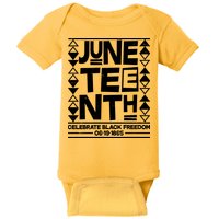 Juneteenth Celebrate Black Freedom 06-19-1865 Baby Bodysuit