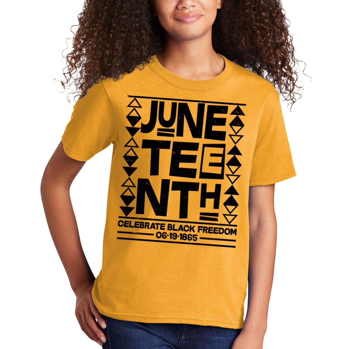 Juneteenth Celebrate Black Freedom 06-19-1865 Kids T-Shirt