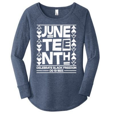 Juneteenth Celebrate Black Freedom 06-19-1865 Women's Perfect Tri Tunic Long Sleeve Shirt