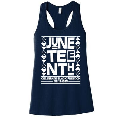 Juneteenth Celebrate Black Freedom 06-19-1865 Women's Racerback Tank