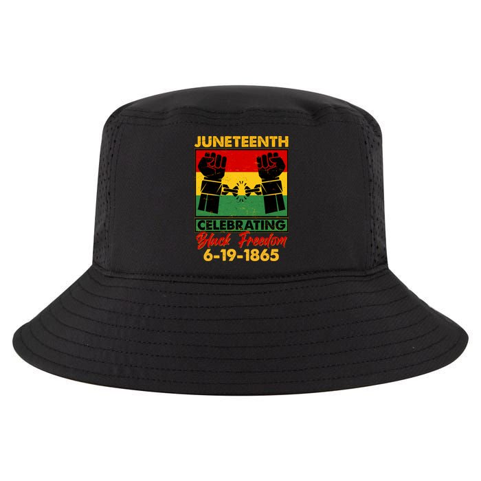 Juneteenth Celebrating Black Freedom 6-19-1865 Breaking The Chains Cool Comfort Performance Bucket Hat