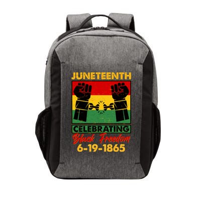 Juneteenth Celebrating Black Freedom 6-19-1865 Breaking The Chains Vector Backpack