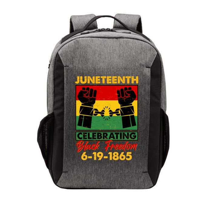 Juneteenth Celebrating Black Freedom 6-19-1865 Breaking The Chains Vector Backpack