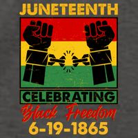 Juneteenth Celebrating Black Freedom 6-19-1865 Breaking The Chains Vector Backpack