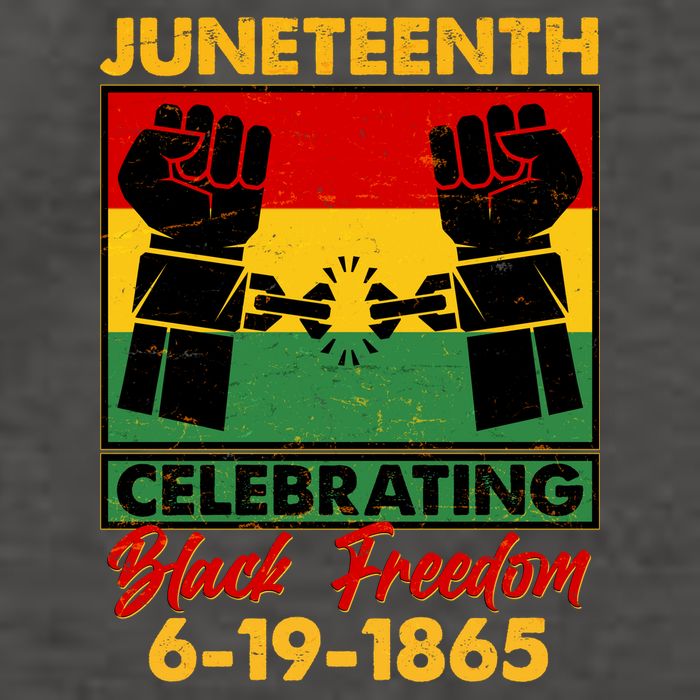 Juneteenth Celebrating Black Freedom 6-19-1865 Breaking The Chains Vector Backpack