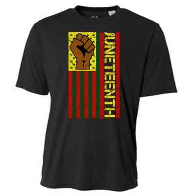 Juneteenth Flag Independence Day Vintage Celebration Cooling Performance Crew T-Shirt