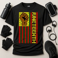 Juneteenth Flag Independence Day Vintage Celebration Performance Shirt