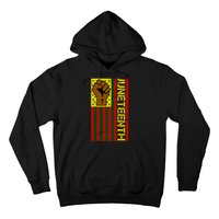 Juneteenth Flag Independence Day Vintage Celebration Hoodie