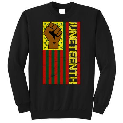 Juneteenth Flag Independence Day Vintage Celebration Sweatshirt