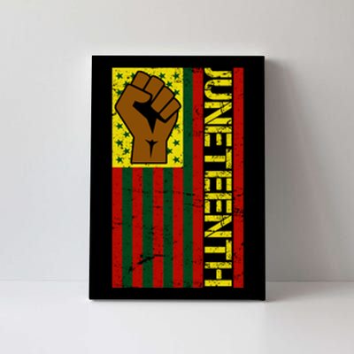 Juneteenth Flag Independence Day Vintage Celebration Canvas