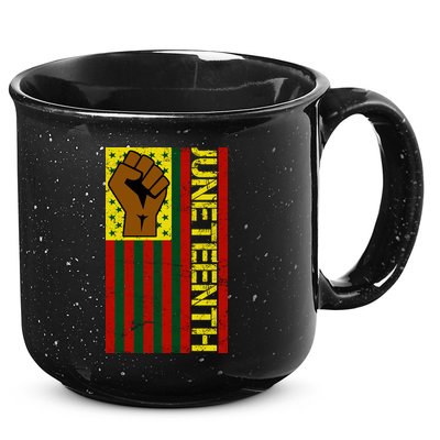 Juneteenth Flag Independence Day Vintage Celebration 15oz Campfire Ceramic Mug