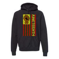 Juneteenth Flag Independence Day Vintage Celebration Premium Hoodie