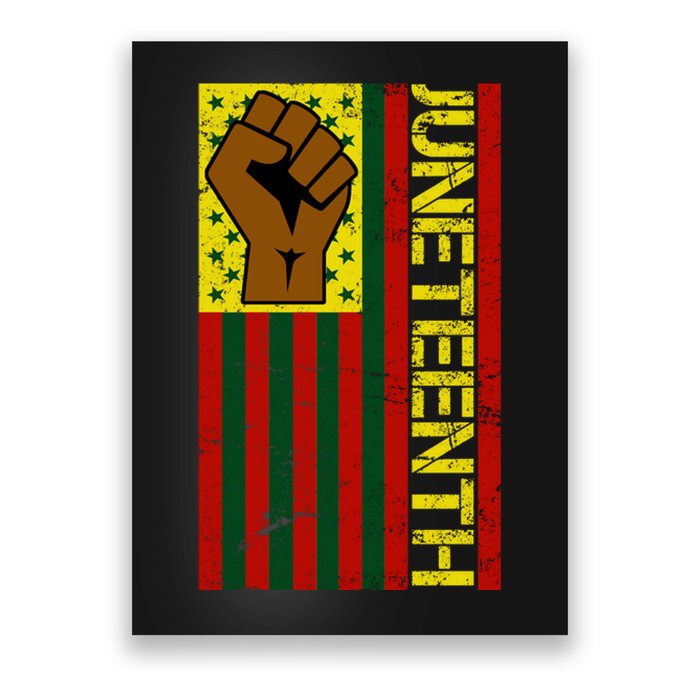 Juneteenth Flag Independence Day Vintage Celebration Poster