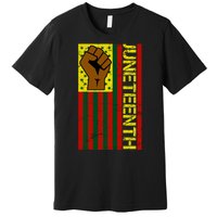 Juneteenth Flag Independence Day Vintage Celebration Premium T-Shirt