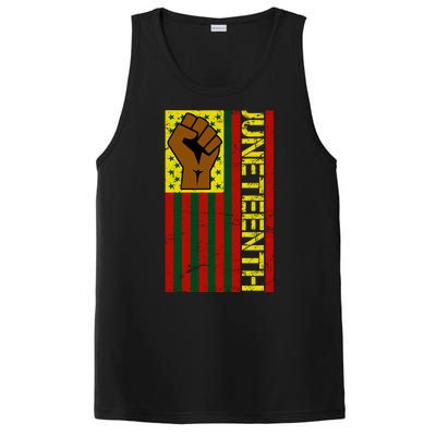 Juneteenth Flag Independence Day Vintage Celebration PosiCharge Competitor Tank