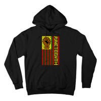 Juneteenth Flag Independence Day Vintage Celebration Tall Hoodie