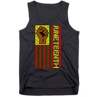 Juneteenth Flag Independence Day Vintage Celebration Tank Top