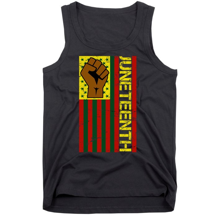 Juneteenth Flag Independence Day Vintage Celebration Tank Top