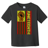 Juneteenth Flag Independence Day Vintage Celebration Toddler T-Shirt