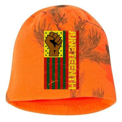 Juneteenth Flag Independence Day Vintage Celebration Kati - Camo Knit Beanie