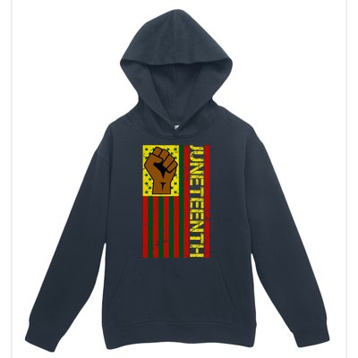 Juneteenth Flag Independence Day Vintage Celebration Urban Pullover Hoodie