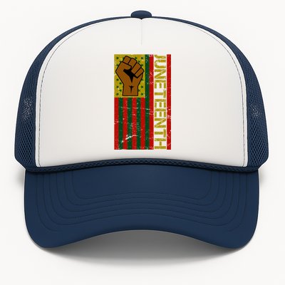 Juneteenth Flag Independence Day Vintage Celebration Trucker Hat