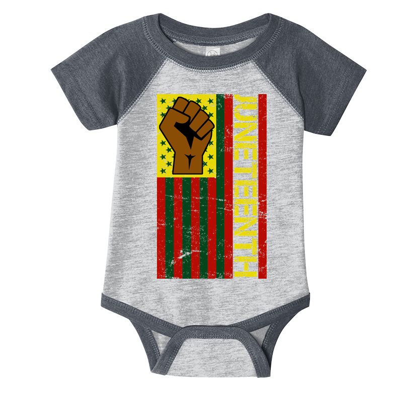 Juneteenth Flag Independence Day Vintage Celebration Infant Baby Jersey Bodysuit
