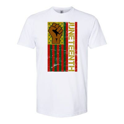 Juneteenth Flag Independence Day Vintage Celebration Softstyle CVC T-Shirt