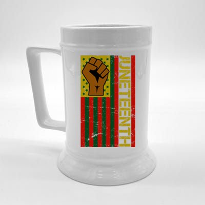 Juneteenth Flag Independence Day Vintage Celebration Beer Stein