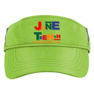 Juneteenth Free-ish Since 1865 Adult Drive Performance Visor