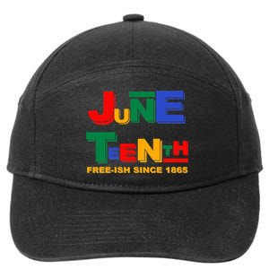 Juneteenth Free-ish Since 1865 7-Panel Snapback Hat