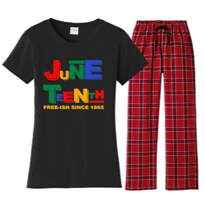 Juneteenth Free-ish Since 1865 Women's Flannel Pajama Set