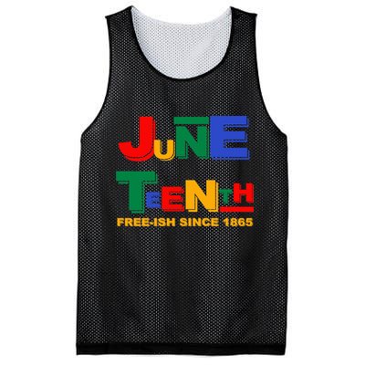 Juneteenth Free-ish Since 1865 Mesh Reversible Basketball Jersey Tank