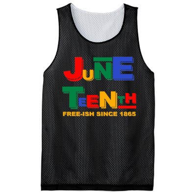 Juneteenth Free-ish Since 1865 Mesh Reversible Basketball Jersey Tank