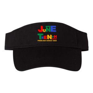 Juneteenth Free-ish Since 1865 Valucap Bio-Washed Visor